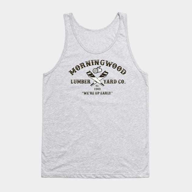 MorningWood Lumber Yard Co. Tank Top by Alema Art